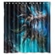 thumbnail image 1 of Cortina de ducha con diseño de monstruo, dragón, demonio y criatura oscura, con ganchos, tamaño 66 x 72 pulgadas, 1 of 3