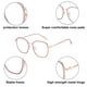 thumbnail image 3 of Gafas planas anti-luz azul modernas, sencillas y de alta gama, hechas de PC, metal y CA, 3 of 5