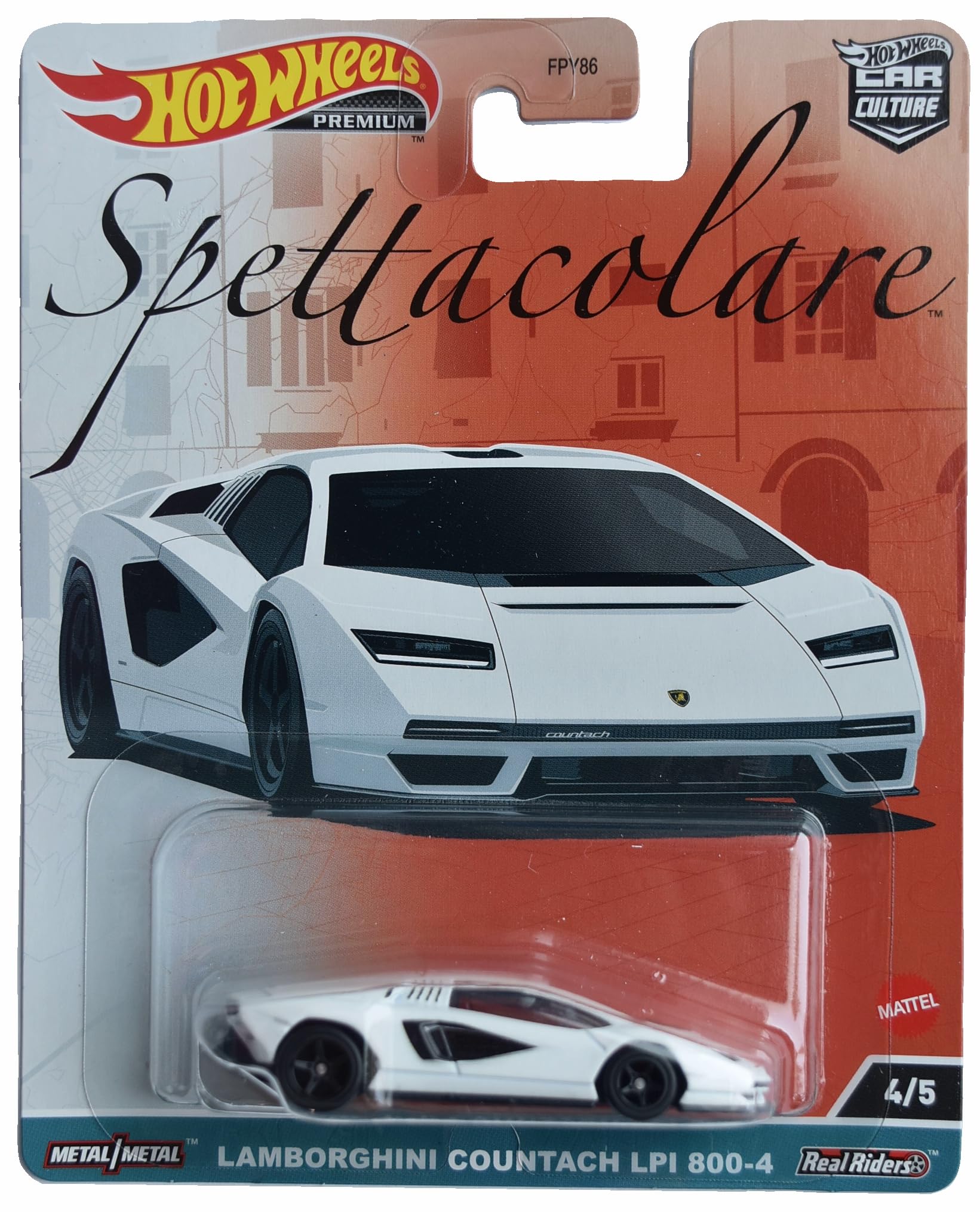 Auto Fundido A Presión Hot Wheels Lamborghini Countach Lpi 800-4 1:64