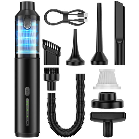 Voice-Tank - Aspirador Portátil Para Coche Voicetank 4 En 1, Inalámbrico, 16800 Pa