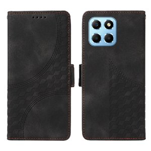 Carcasa Foxdock Honor X8A 5G De Cuero Pu, Diseño Acolchado Clásico, Protección Contra Caídas Y Rayones