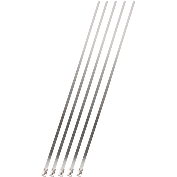 Bridas de bloqueo Design Engineering 010202 14 de acero inoxidable x5