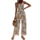 thumbnail image 2 of Jumpsuit Tropical con Cordón en la Espalda y Pierna Ancha marron L, 2 of 6
