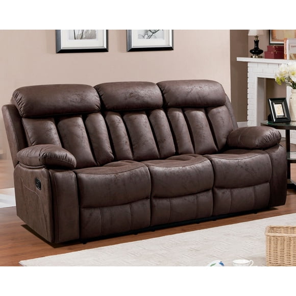 Sofá Reclinable Brescia Elite 3 cuerpos Café