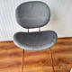 thumbnail image 1 of Silla Laure Velvet Gold - Gris, 1 of 2