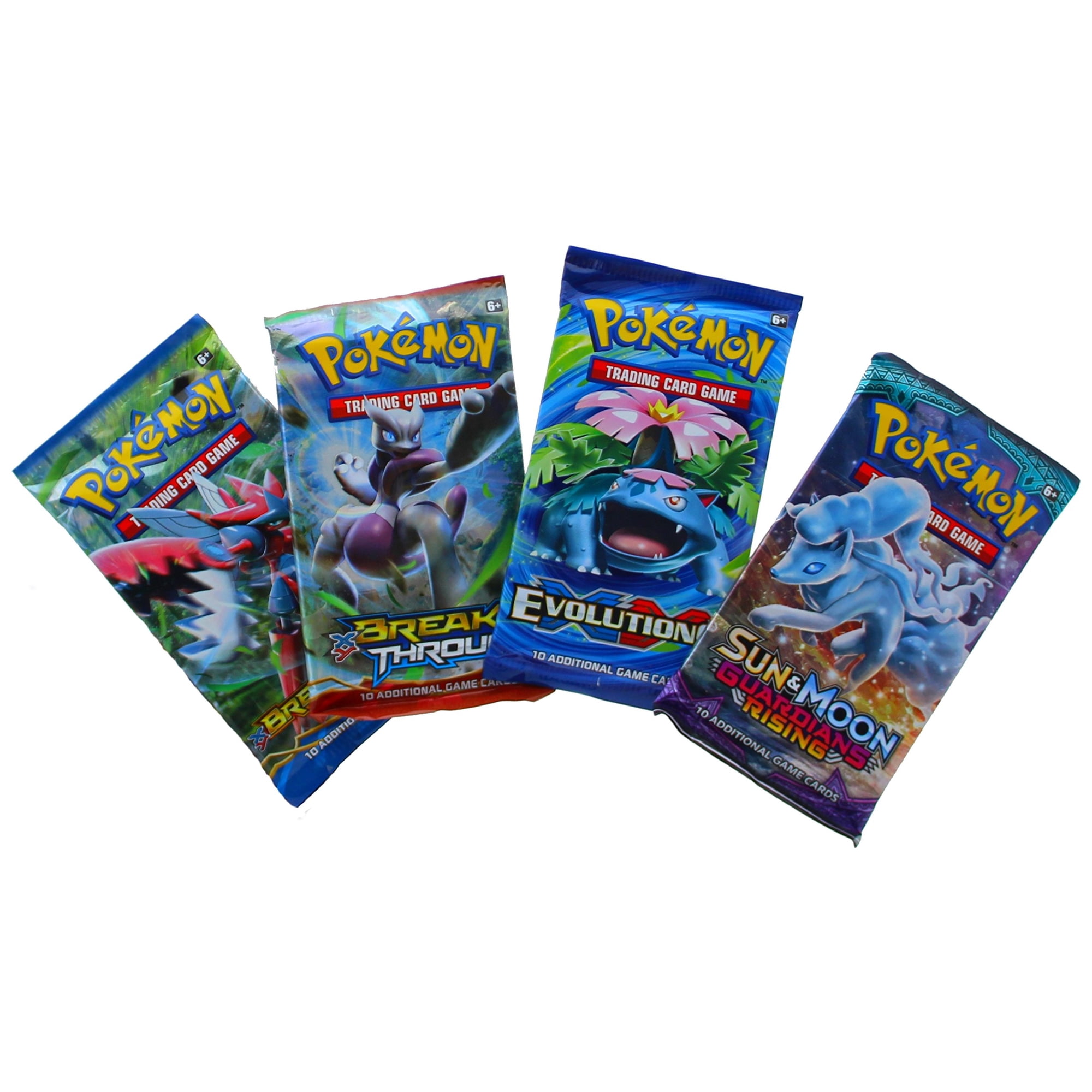 Juego de cartas coleccionables Pokémon TCG 4 Booster Packs 40 cartas