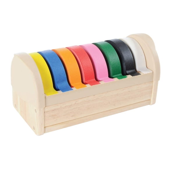 Dispensador de cinta Kaplan 2,5 cm 8 rollos colores arcoíris