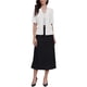thumbnail image 2 of INSPIRE CHIC Blazer de Manga Corta para Mujer Verano Botón Casual de Negocios Oficina Traje Chaqueta XL Blanco Crema, 2 of 6