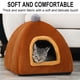 thumbnail image 4 of Camas para gatos de interior, cama lavable, cueva acogedora, tienda de campaña 2 en 1, sofá con cojín, camas y muebles para gatos, para mascotas pequeñas y medianas., 4 of 5