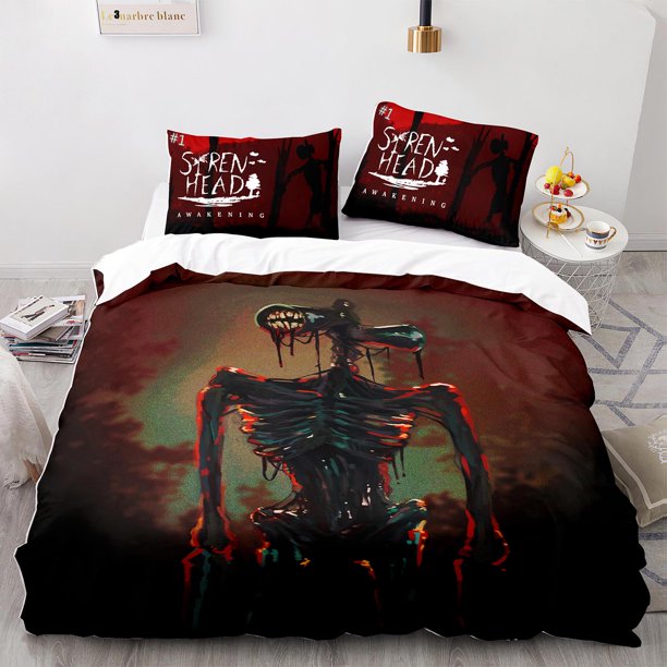 Siren Head Bedding Set Single Twin Full Queen King Size Siren Head Bed Set Aldult Kid Bedroom Duvetcover Sets Bed Sheets