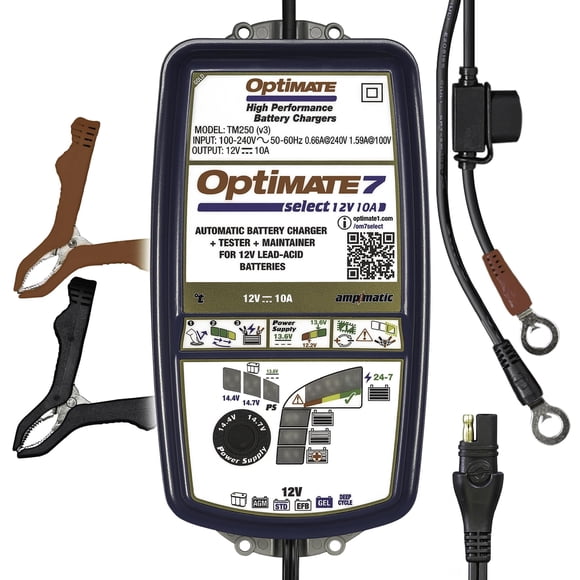 Cargador y mantenedor de baterías Tecmate Optimate 7 Select