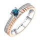 thumbnail image 1 of Anillos de Compromiso de Moissanita de 1 Uds para Mujer Color D Claridad VVS1 Anillos de Diamante Rojo/azul/verde Anillos de Plata Esterlina S925 Regalos Alianzas de Boda de Moissanita con, 1 of 8