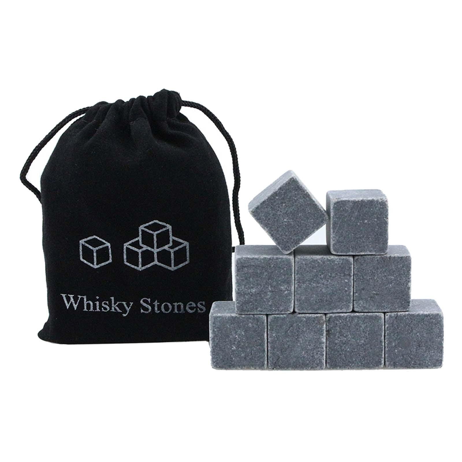 Bothyi - 9 Uds. De Piedras De Whisky, Cubitos De Hielo Reutilizables, Juego De Regalo Recongelable, Cubitos De Hielo De Mármol