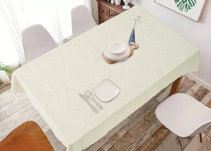 Genérico - Mantel Redondo 180X180 Color Crudo