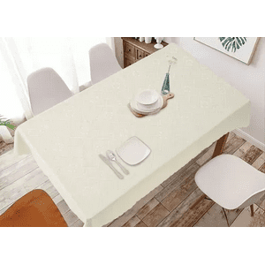 Genérico - Mantel Redondo 180X180 Color Crudo