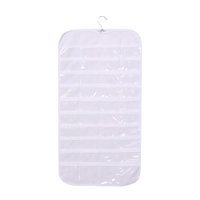 Ioensy - Organizador Colgante De Joyas Para Mujer De Doble Cara Para Almacenamiento De Anillos Y Pulseras, Color Blanco