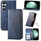 thumbnail image 1 of Funda Flip FOXDOCK para Samsung Galaxy S24 FE , Estilo Billetera con Diseño Rombo, Correa de Mano y Soporte, Uso Diario, 1 of 6