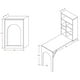 thumbnail image 3 of Mesa plegable a pared multiuso Arce, 3 of 6