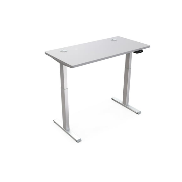 Escritorio Ergonomico Elevable Electrico 1.20 x 60 cm /Cubierta Blanca + Base Blanca