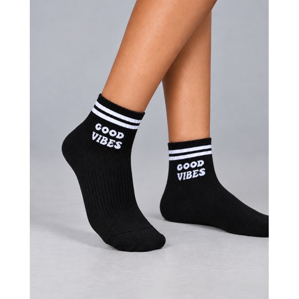 Calcetines Deportivos Mujer Good Vibes Fitness Gym