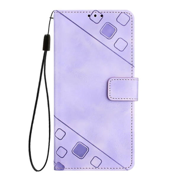 Funda Cartera para Samsung Galaxy A36 5G con Soporte y Ranuras, Resistente a Golpes y Rayones Morado