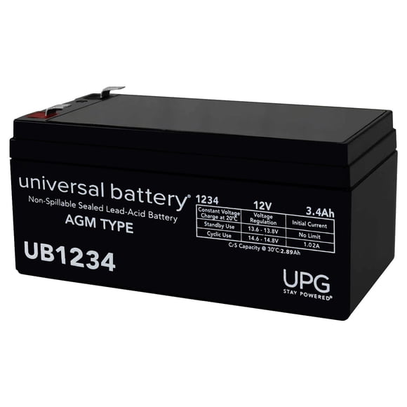 Batería de Auto UPG UB1234 12V 3.4Ah SLA Terminal F1