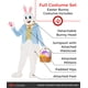 thumbnail image 2 of Disfraz De Conejo De Pascua Deluxe Para Adulto Talla L, 2 of 8