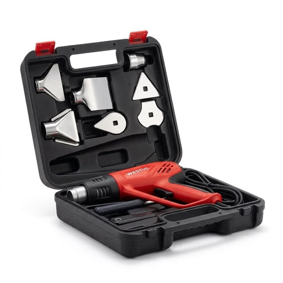 Pistola De Calor Profesional 2000w Westul 550° + Acc + Maletin
