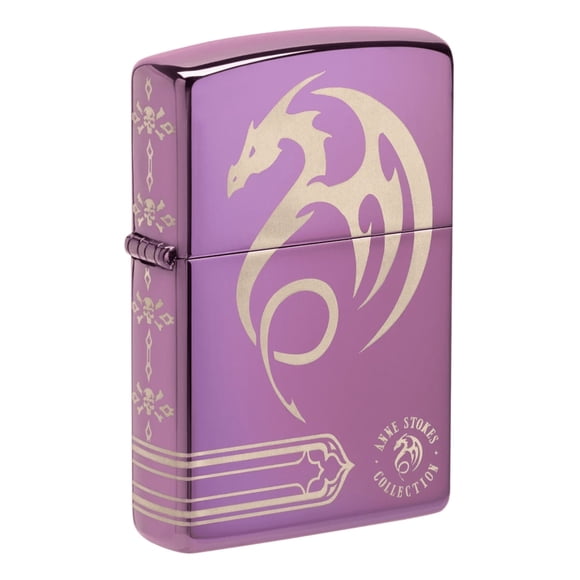 Encendedor Zippo Anne Stokes Dragon Design Morado ZP48574