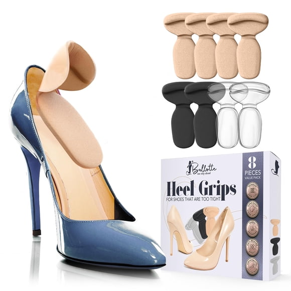 Protector de talón Ballotte Silicone para mujer, paquete de 8 unidades
