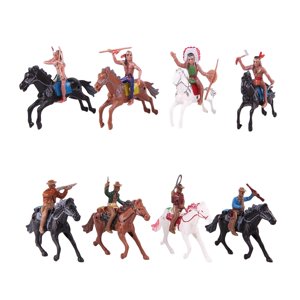 Bothyi - Paquete De 8 Figuras De Vaquero Del Oeste Para Niños, Decoración Del Hogar
