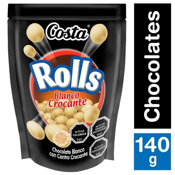 Chocolate Rolls Blanco, 140 g