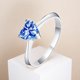 thumbnail image 5 of Anillos de Boda de Moissanita Corte Corazón de 1 Uds para Mujer Anillo de Aniversario de Plata Esterlina Color D VVS1 Anillos de Moissanita Anillos de Diamante con Certificado, 5 of 9