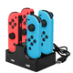 thumbnail image 1 of Cargador 4 en 1 con base de carga con asa para Nintendo Switch base de carga con cable USB y 2 puertos USB, 1 of 8