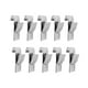 thumbnail image 2 of 10 Piezas Colgador Para Toalla Calefactable Resistente Para Puerta Cocina Baño Accesorio Plata, 2 of 3