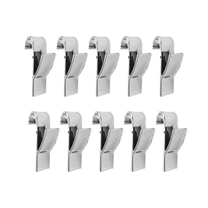 Bothyi - 10 Piezas Colgador Para Toalla Calefactable Resistente Para Puerta Cocina Baño Accesorio Plata