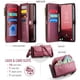 thumbnail image 3 of CaseMe Funda de Cuero para Samsung Galaxy S25 Plus con Billetera [Bloqueo RFID] con Ranura para Billetes con Zíper y 10 Tarjeteros, Correa de Hombro y Muñeca Magnética de Cuero PU Suave para Samsung, 3 of 13