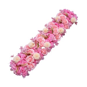 Magideal - Arco De Flores Artificiales Para Puerta, Hilera De Flores, Fondo Floral, Hilera De Flores 3D, Flores De Seda Para Banquete De Boda, Fiesta Romántica, Rosa Oscuro