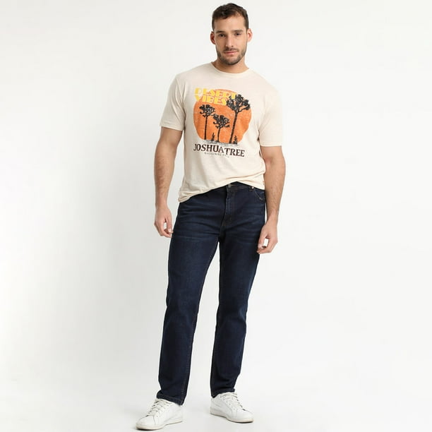 Jeans Tendencia Slim Fit Azul Marino