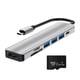 thumbnail image 1 of Adaptador 7 En 1 USB-C Con Hdmi Y Puertos + Micro SD 64GB, 1 of 8