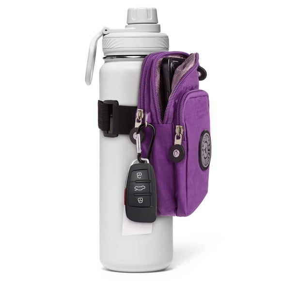 Funda para Botella de Gimnasio con Soporte para Teléfono y Bolsillos