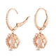 thumbnail image 2 of Pendientes Swarovski Una con pavé de cristal transparente y piedra rosa, 2 of 6