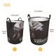 thumbnail image 5 of La Lista de Schindler Cesta de lavandería de gran capacidad redonda con asa, bolsa para ropa sucia plegable, almacenamiento para dormitorio, baño y lavadero 44x35 cm, 5 of 6