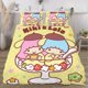 thumbnail image 3 of Little Twin Stars 3-Piece Bedding Set For Kids Boys Girls Adult Cartoon Warm Cute Fashion Holiday Present Gift Bed Sheets, 3 of 5