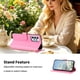 thumbnail image 3 of Funda Billetera Floral en Relieve samsung galaxy A23 4G con Tarjetero y Cremallera Rosa, 3 of 6