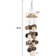 thumbnail image 2 of Campanas de viento de exterior de cáscara de coco, campanas de viento de bambú para exteriores, perfectas para decorar su propia terraza, porche, jardín o patio trasero $ Campanas de viento de cáscar, 2 of 5