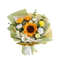 Bothyi - Ramo De Flores Artificiales De Ganchillo De Simulación De Peluche Para Hacer Uno Mismo Regalos Florales