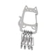 thumbnail image 1 of Llavero De Metal De Acero Inoxidable Para Llaves De Casa O Coche, San Valentín., 1 of 5