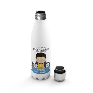 Creango - Botella Agua Termica Aqui Toma El Mejor Mecanico De Acero Inoxidable