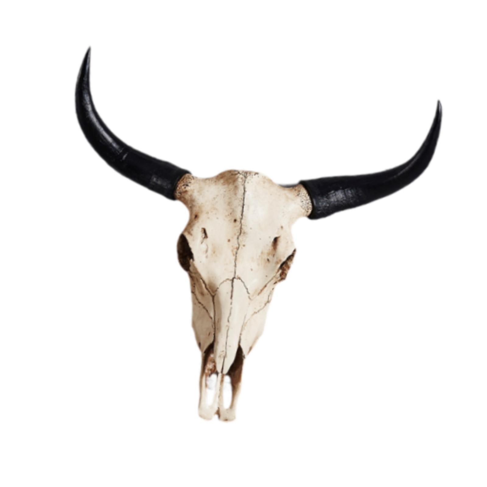 Bothyi - Escultura De Pared De Calavera De Animal Rústica Para Colgar En La Pared, Ideal Para El Hogar, El Dormitorio Y La Sala De Estar.